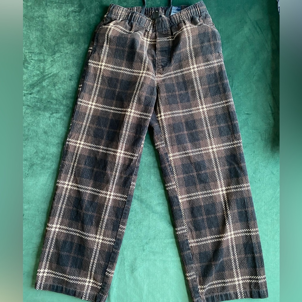 H&M Corduroy plaid pants